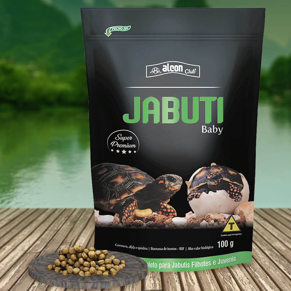 Ração Filhote Jabuti Baby Alimento Completo para Filhotes 100g