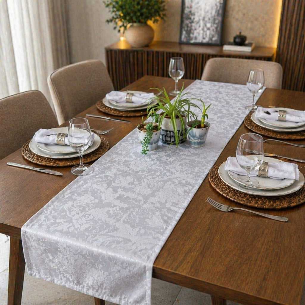 Kit Caminho Trilho De Mesa 2 peças 1,40m X 0,45m Decorativo Jacquard Diversas Cores.Imperdível