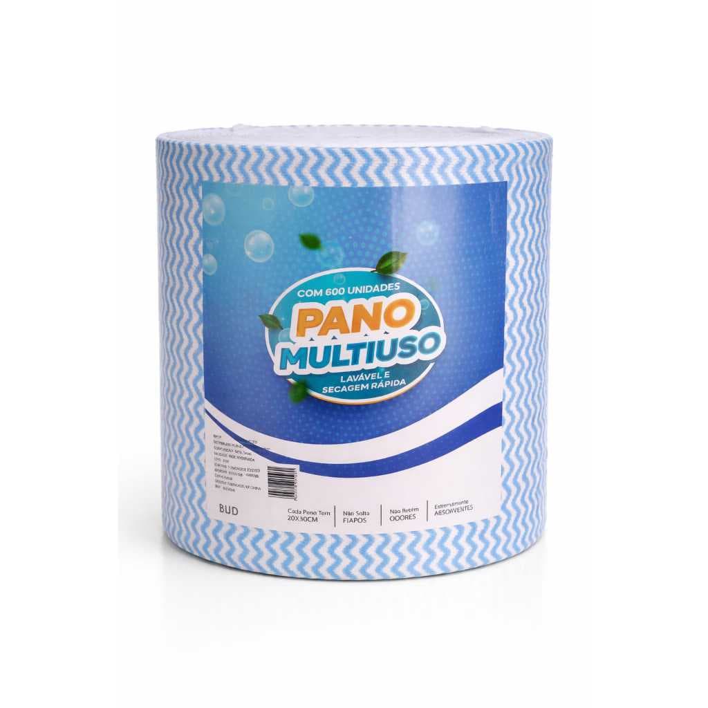 600 Panos Multiuso tipo perfex Rolo Limpeza Picotado 20x30cm - Escolha o seu