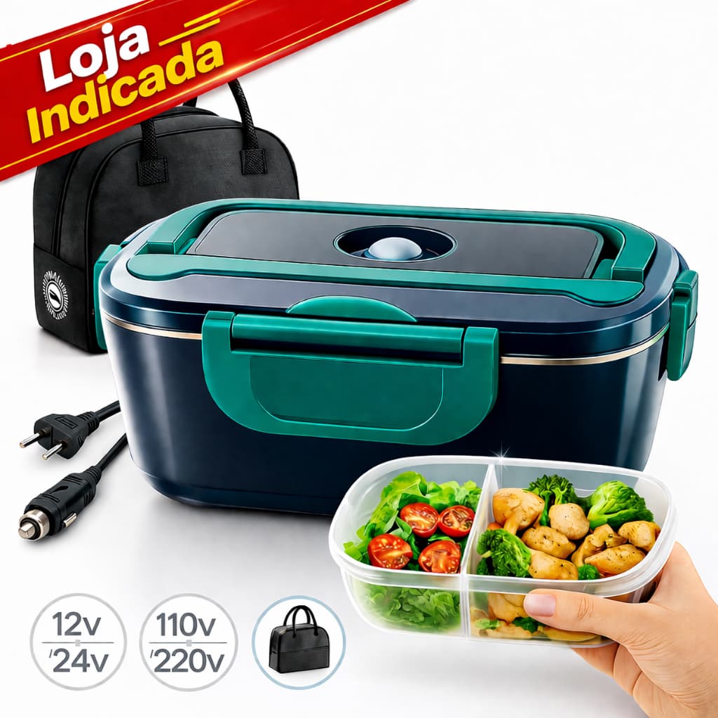 Marmita Eletrica Portatil Bivolt C/Bolsa Termica Envio Rapido