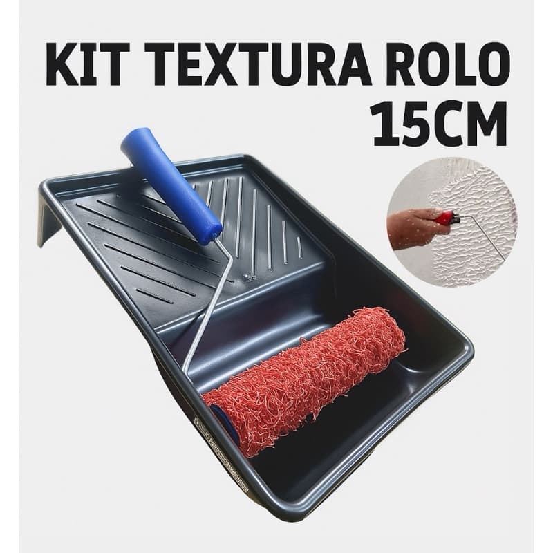Kit Rolo de Textura 15cm Cabelo de Anjo + Bandeja Pequena (Massa Rolada)