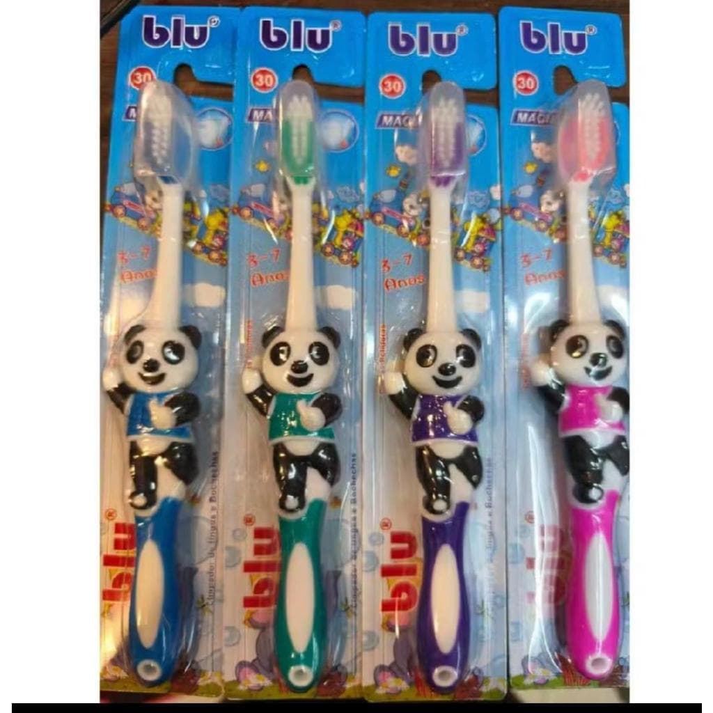 Escova de dente infantil personagem com 2 escova   3 - 7 anos menino e menina