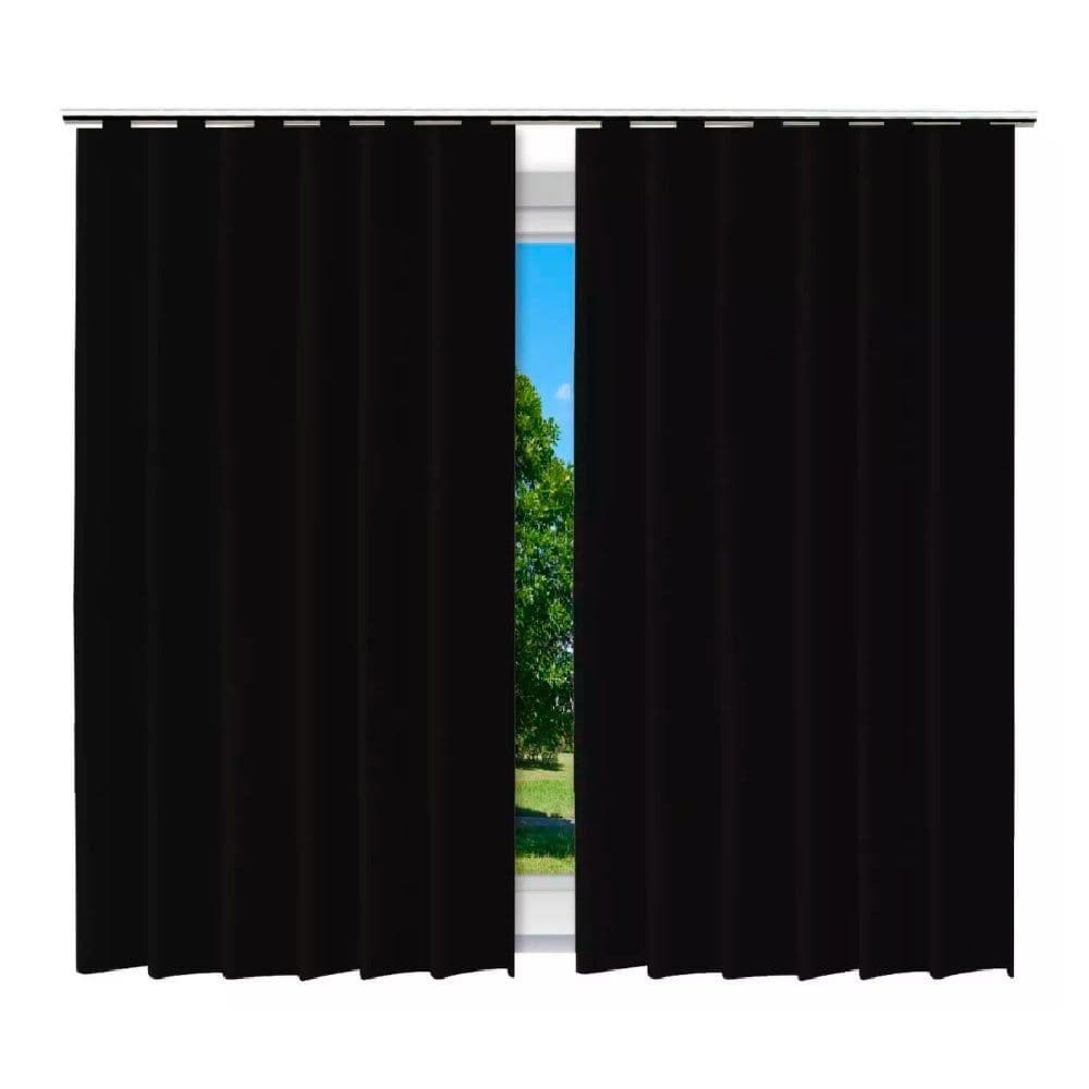 Cortina para Quarto, Cozinha, Sala Blackout Blecaute 2,80 x 2,80 PVC Corta Luz 100%