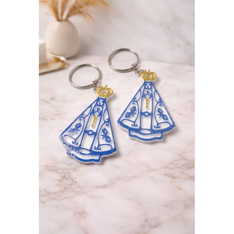 Chaveiro Nossa Senhora Aparecida - Chaveiro Católico - personalizado