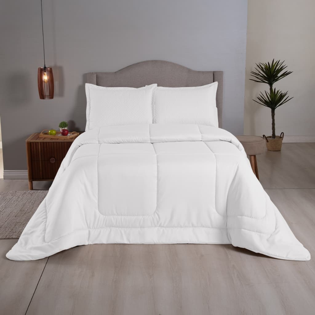 Edredom 400 Fios Inverno Grosso Dupla Face Solteiro Casal Queen King Premium