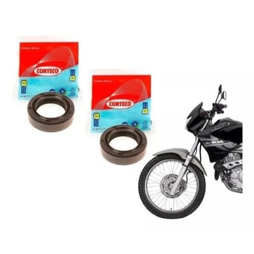 PAR RETENTOR BENGALA NX400 FALCON XR250 TORNADO XRE300 CORTECO ALTA QUALIDADE ORIGINAL