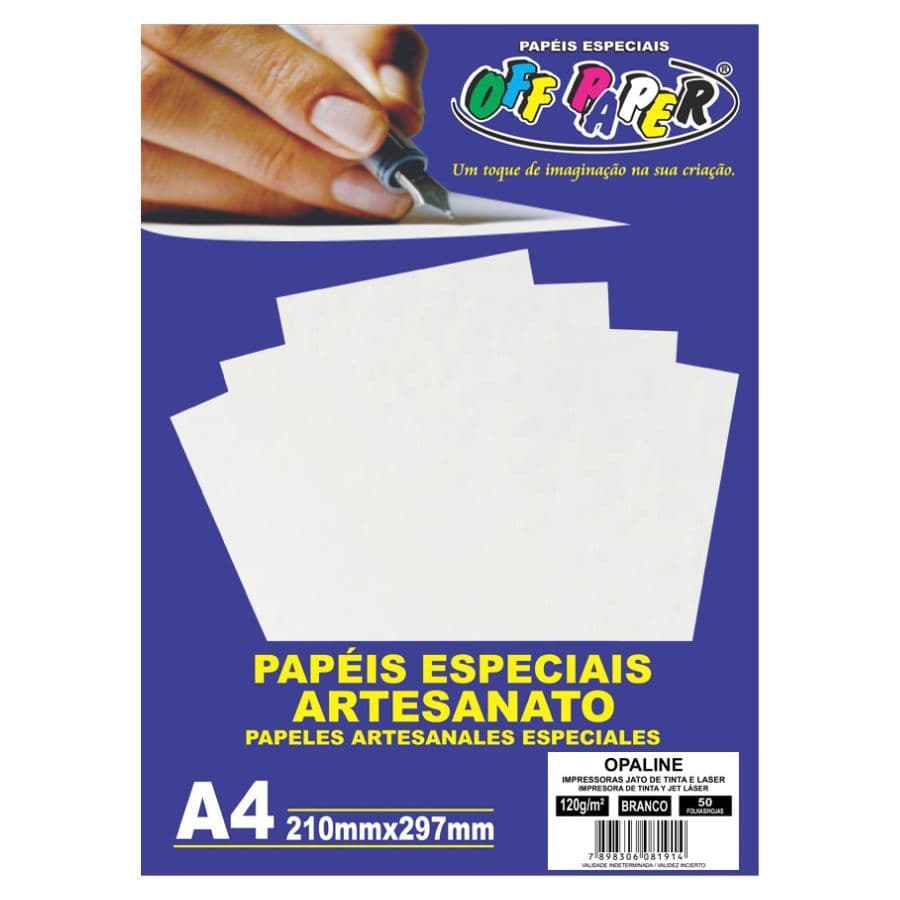 Papel Opaline/Offset A4 120g 180g 240g Off Paper (Diplomata/Offset)