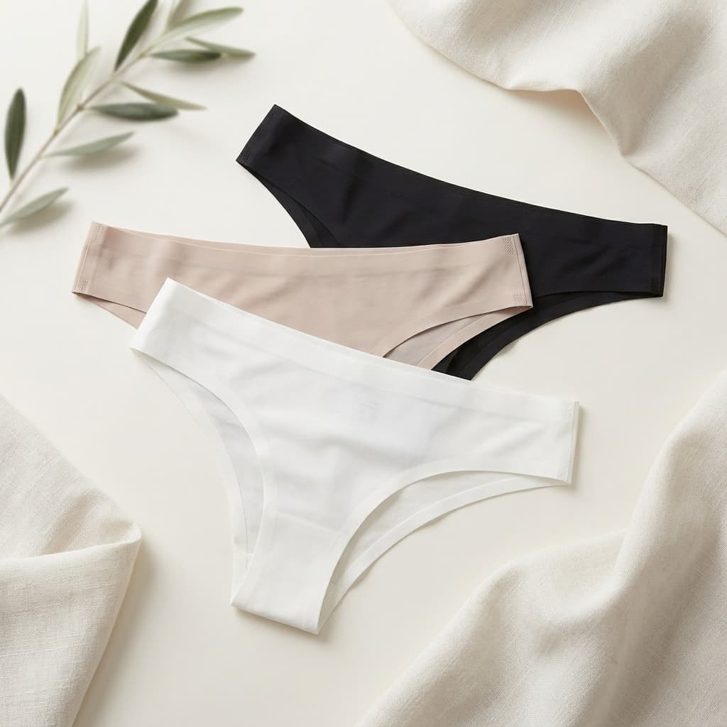 Kit 3 Calcinhas Femininas Sem Costura Confortável Invisível no Corpo