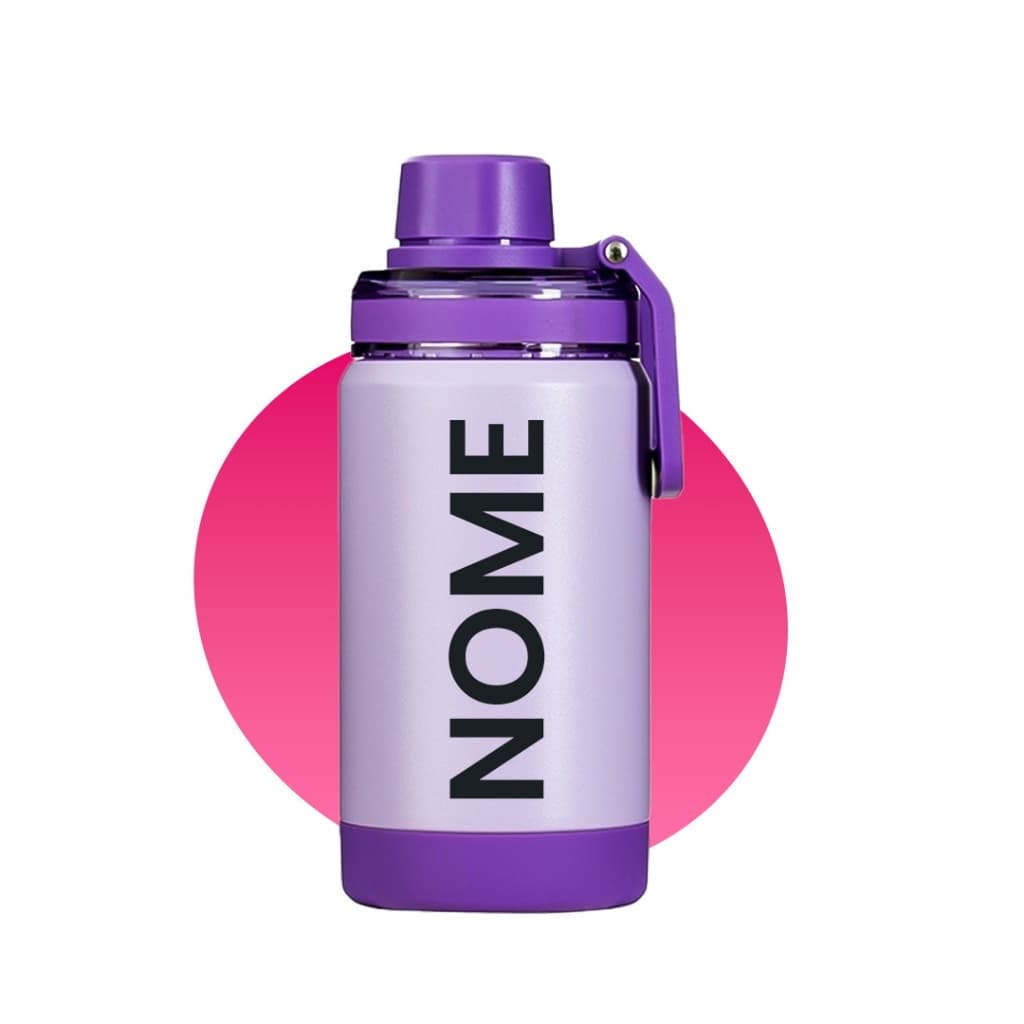 Garrafa Térmica Squeeze 400ml Personalizada Antiderrapante Alça - Esporte Trabalho Escola Academia