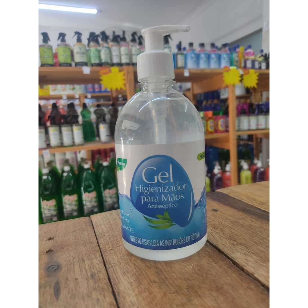 Gel higienizador para as mãos- alcool gel 70 - 450g - Pharma