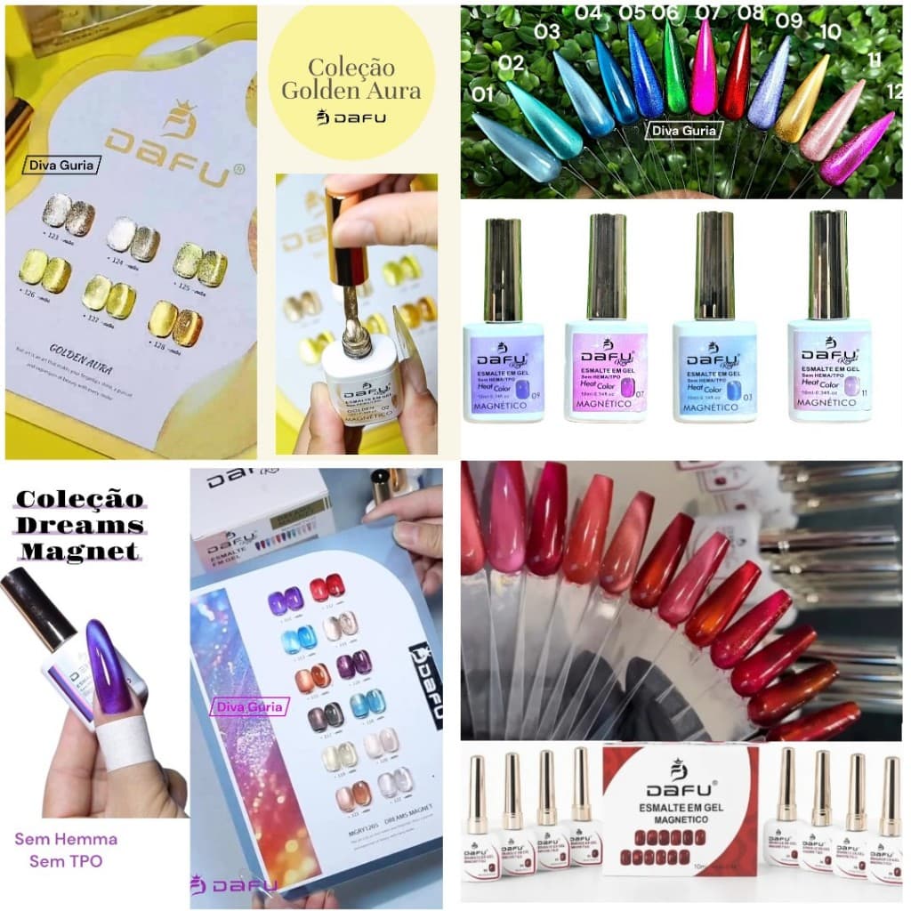 Esmalte Em Gel Magnético DAFU 10 ML - Cat Eye Efeito Olho De Gato