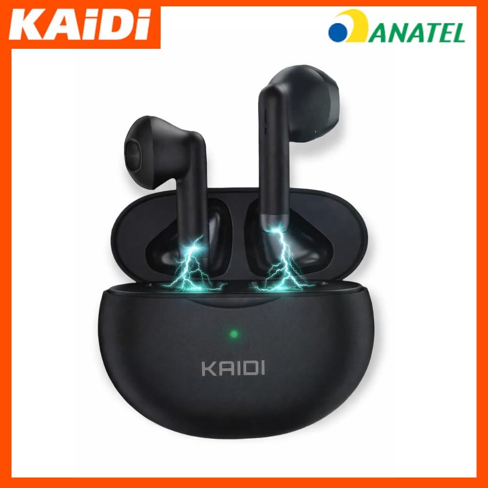 Fone De Ouvido Sem Fio Bluetooth 5.4 Kaidi 770 Som Imersivo para Treinos Academia Jogos Corridas