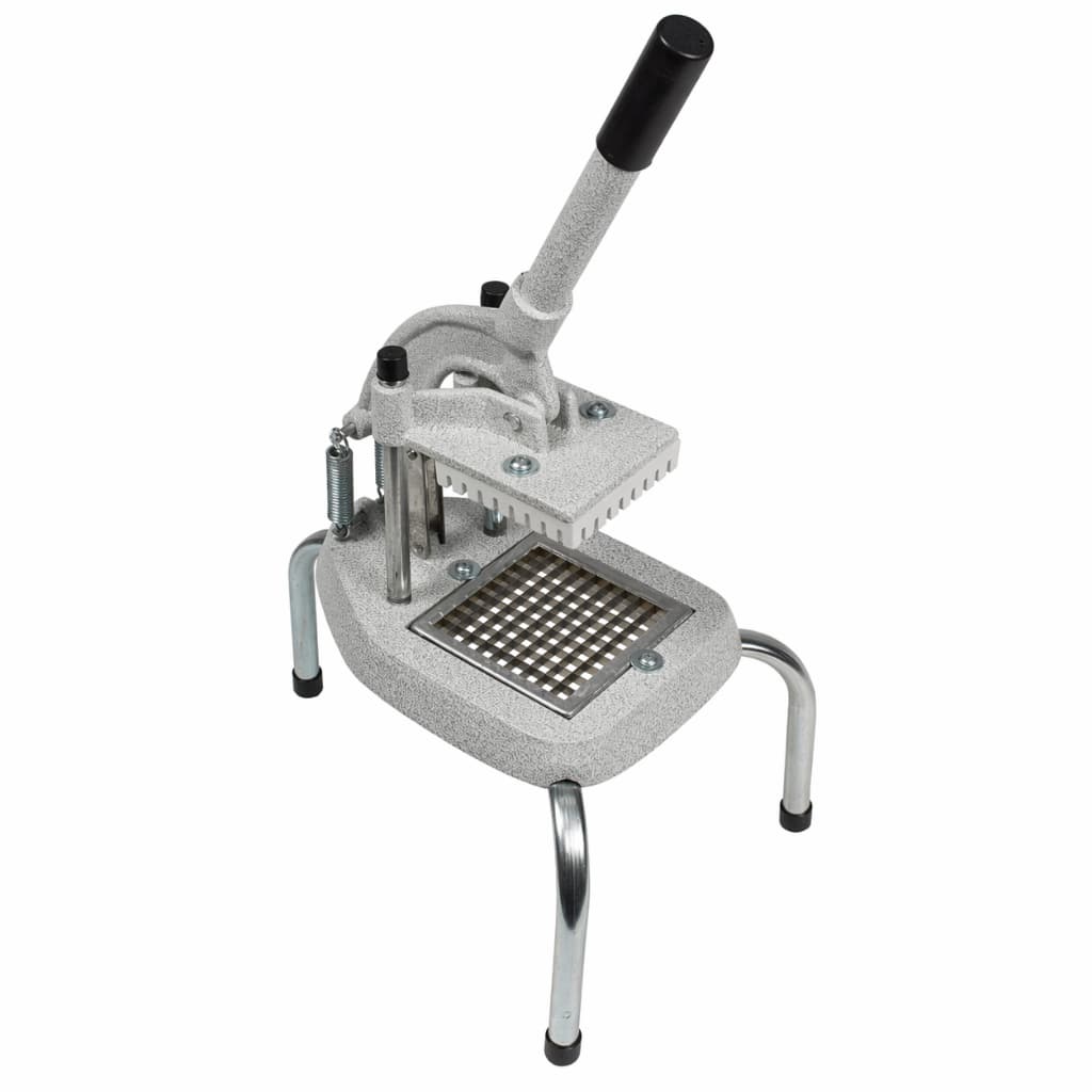 Picador de Legumes Profissional Alumínio Reforçado Manual Faca Aço Inox Preto/Branco Lanchonete