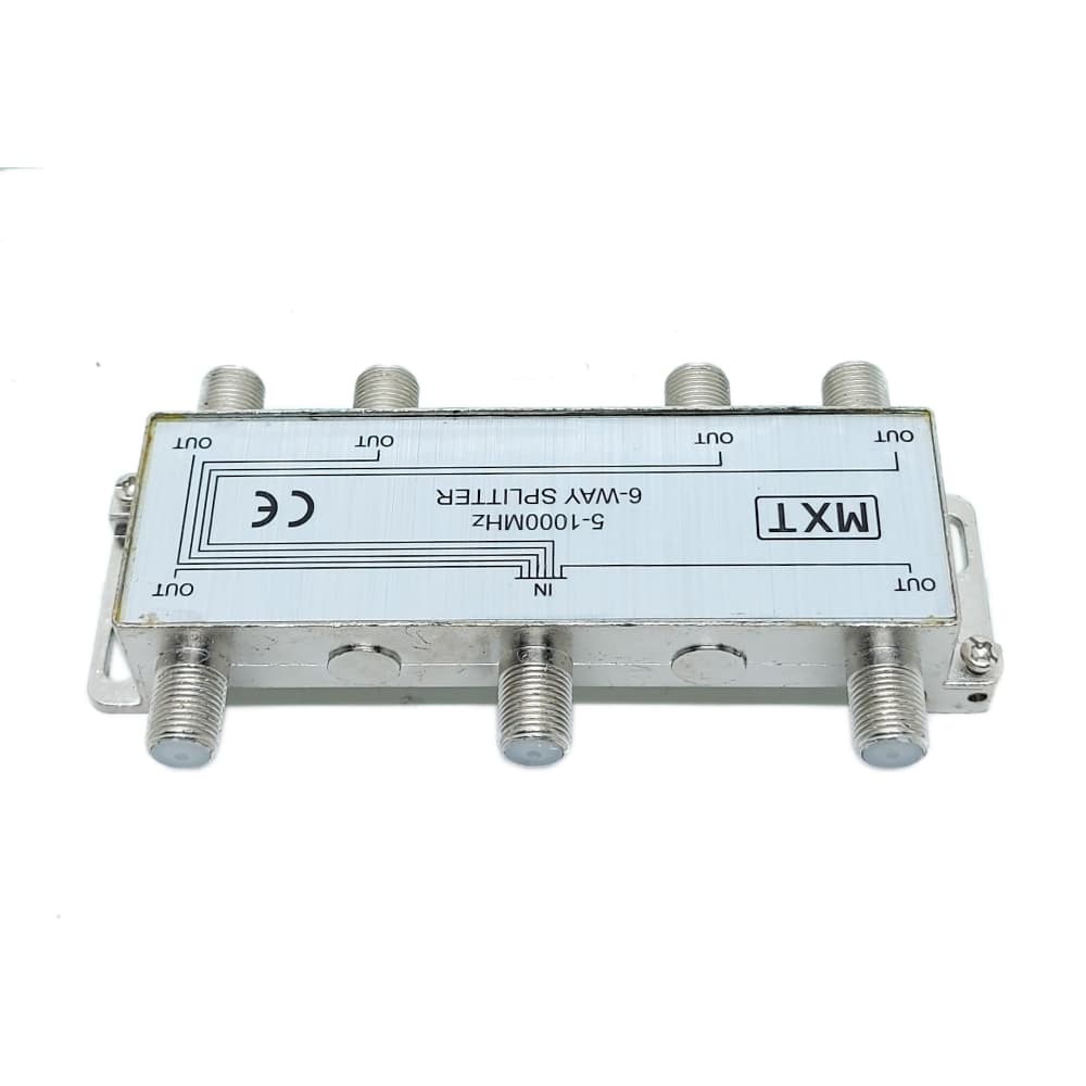 Divisor de sinal de antenas de 1 x 6 Uhf, Vhf para tv a cabo ou por assinatura. 5 - 1000MHZ
