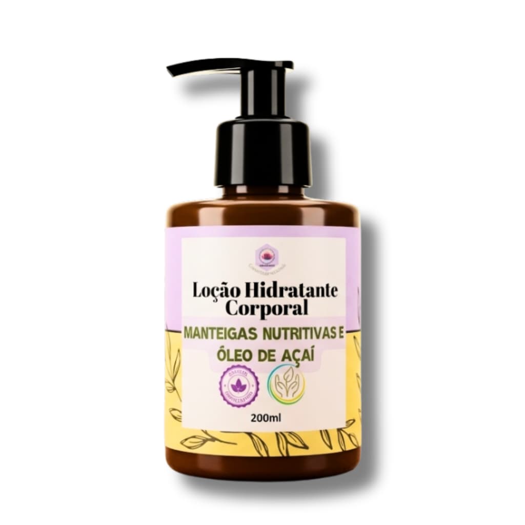 LOÇÃO HIDRATANTE CORPORAL MANTEIGAS NUTRITIVAS E AÇAÍ 200ML