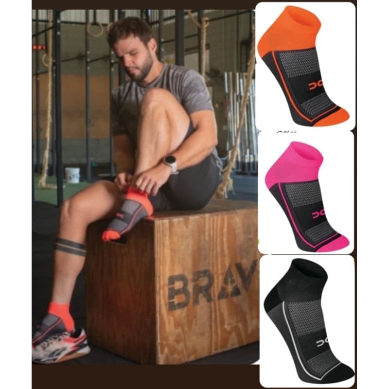 Meia Esportiva - Poliamida - Alta Performance - Academia, Gym, bike