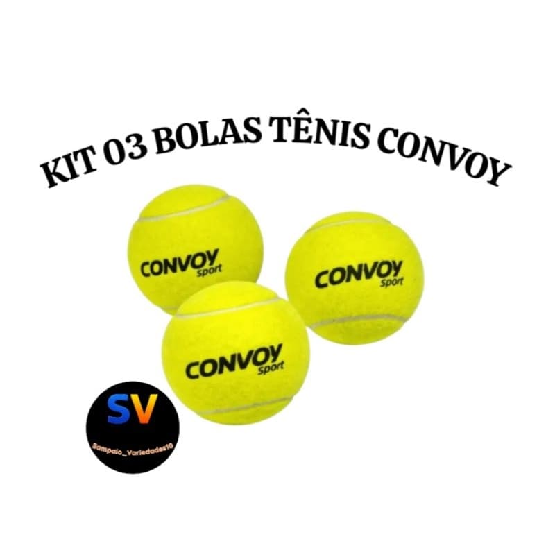 Bola Tênis Convoy C/3 Unidades