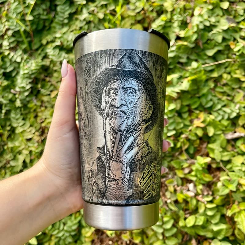 Copo Térmico FREDDY KRUEGER  Personalização em 360 Graus 473 ML Personalizado