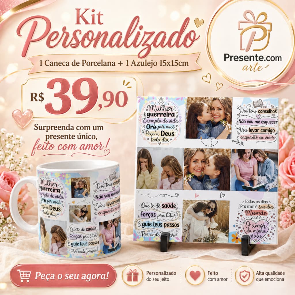 Canecas Personalizadas com Fotografia|Nome|Logo|Presente criativo para Aniversário|Dia das Mães|Dia dos Namorados|