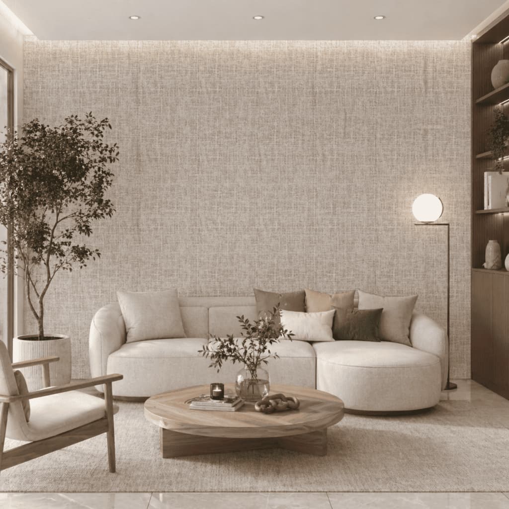 Papel Parede Adesivo Rolo 5m Linho Texturizado Autocolante Lavável Decoração