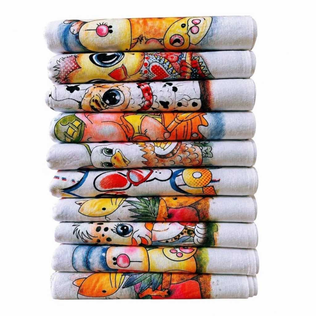 Pano De Prato Atacado Estampado Kit Com 10 e 20 Peças Sem repetição de estampas