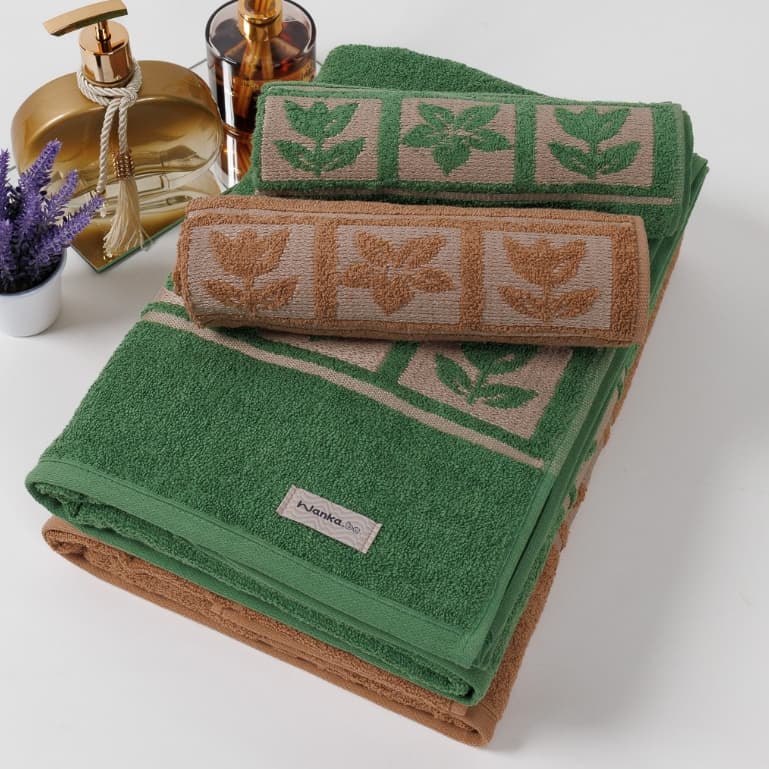 Kit Toalhas Premium 4 peças 2 Banho + 2 Rosto Verona 100% Algodão Wanka.be Alta Absorção Macia