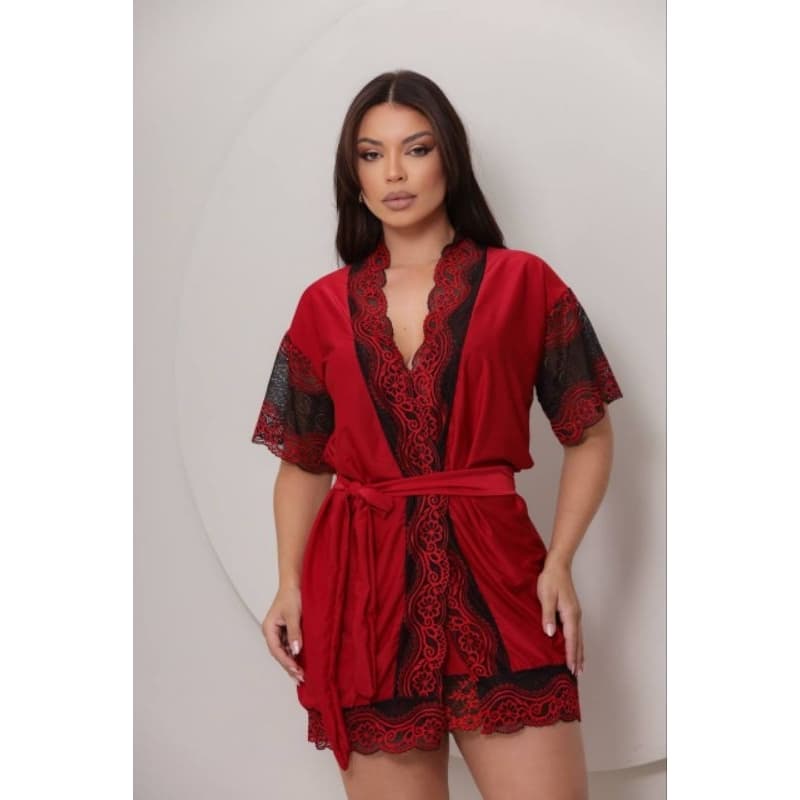 Robe de Luxo com detalhe em renda, Hobbes  sensual linha noite confortável