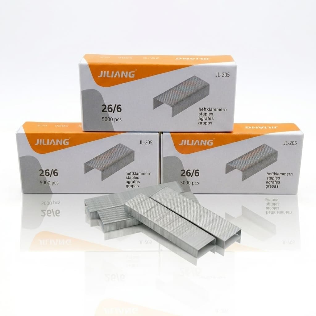 Grampo 26/6 Galvanizado Para Grampeador De Mesa Kit 2 Ou 5 Un