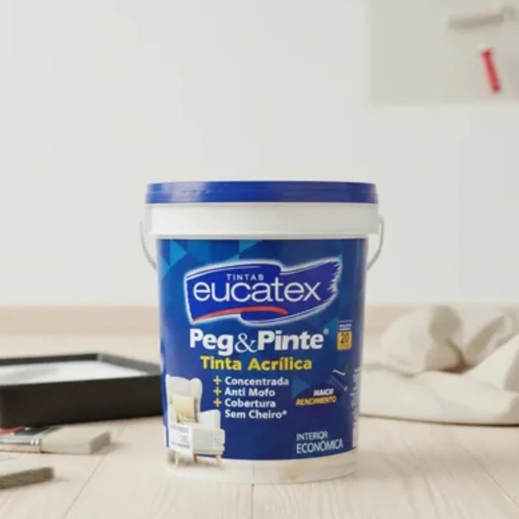 Tinta Peg & Pinte Antimofo S/cheiro Fosco 20l Eucatex Branco