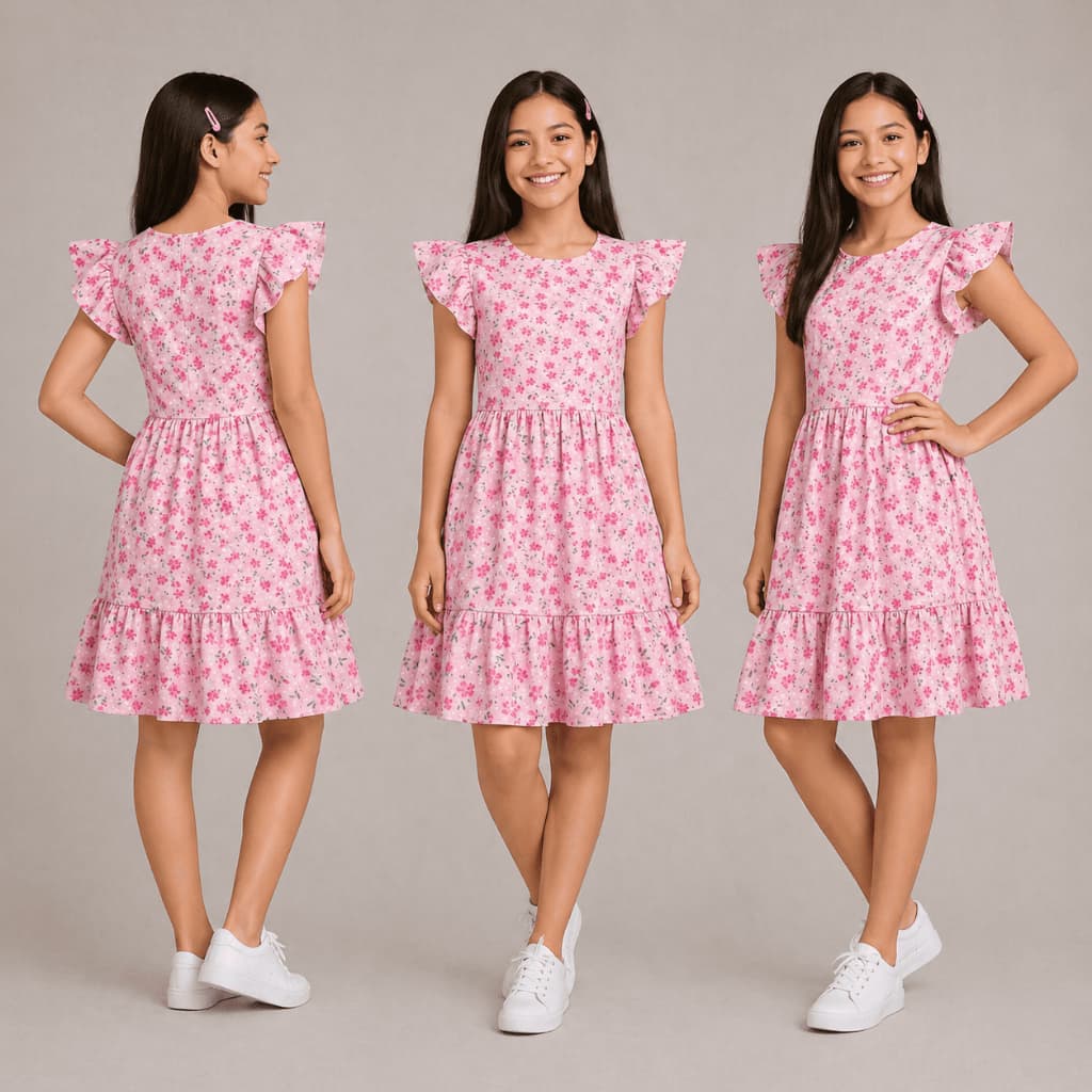Vestido de Menina Infantil Juvenil curto Tamanhos 4 a 12 Anos Super Confortável
