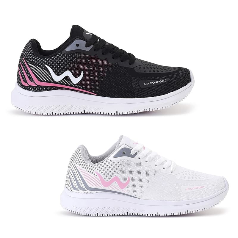 Kit 2 Pares Tenis Feminino Esportivo Academia Treino Super Leve