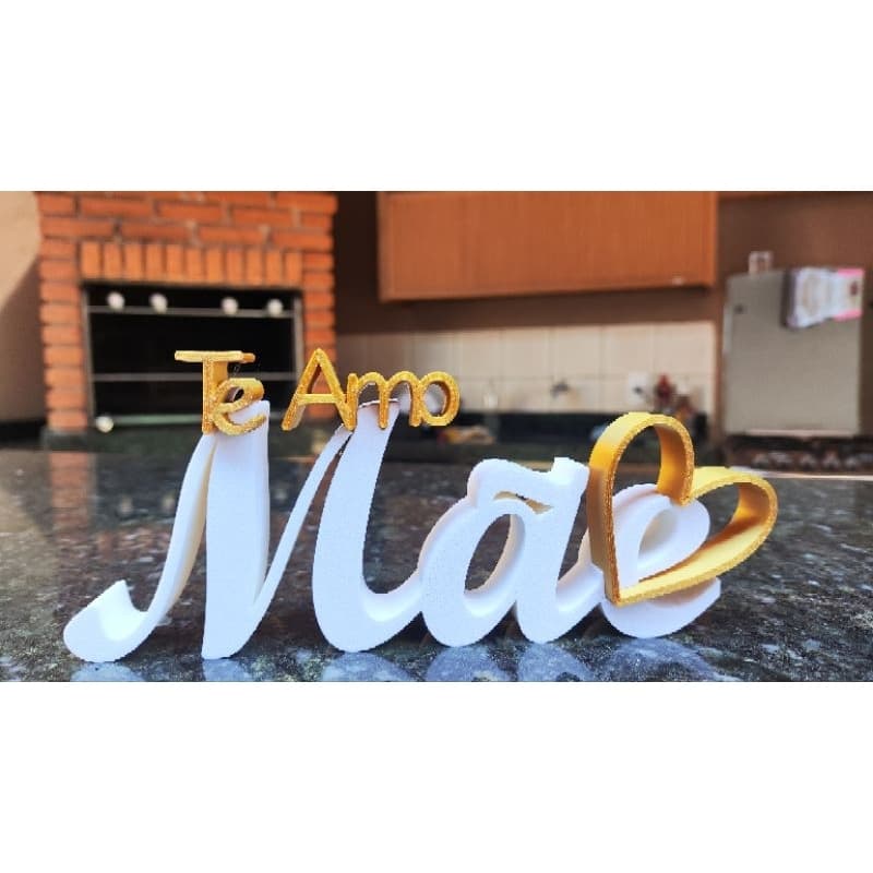 Letreiro Eu Te Amo Mãe - 18 cm de largura