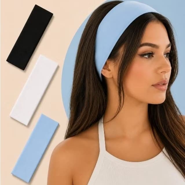Faixa de Cabelo Suplex Premium Conforto e Estilo Alta Elasticidade Ajuste Perfeito