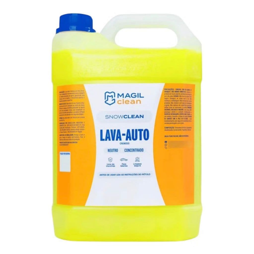 Lava-Auto Automotivo concentrado Neutro 1:50 Magil Clean - 5 L