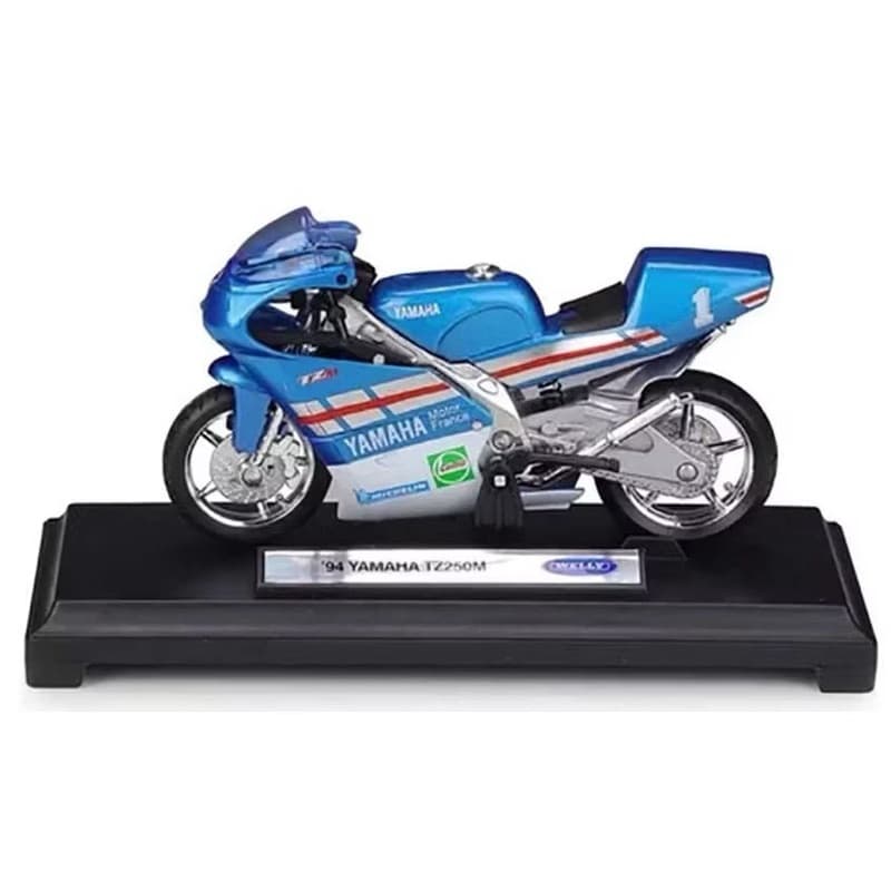 Miniatura Moto Yamaha TZ250M 1994 Azul Welly 1:18