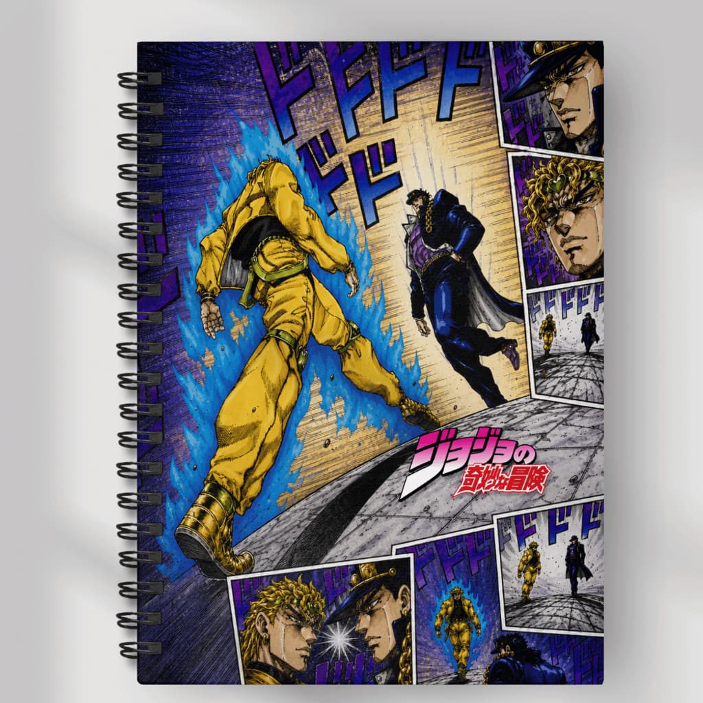 Caderno JoJo Bizarre Adventure Anime Wire-o Capa Dura Universitário 1 Matéria Premium