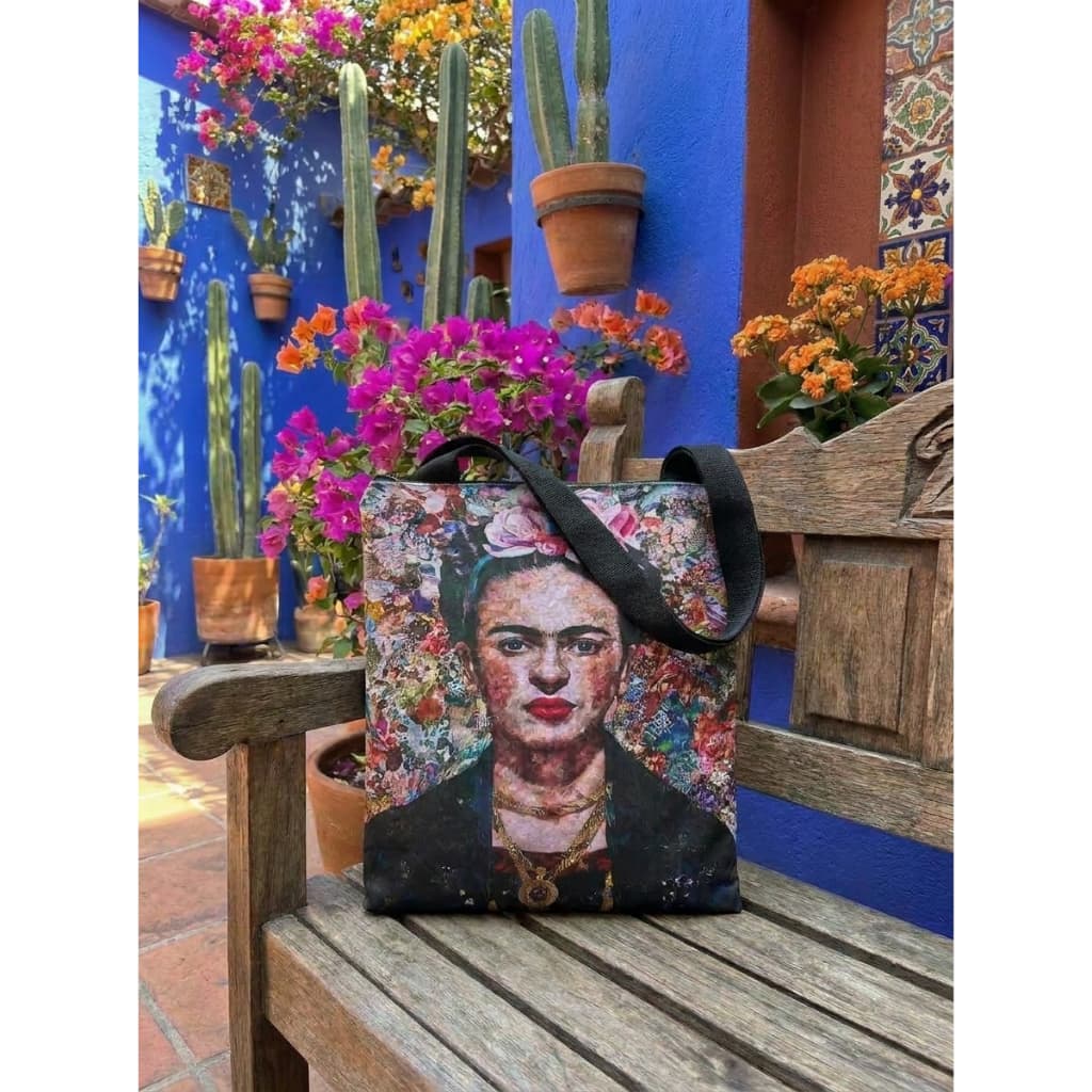 Bolsa Sacola Ecobag Artista Pintora Flores México Colorida Floral