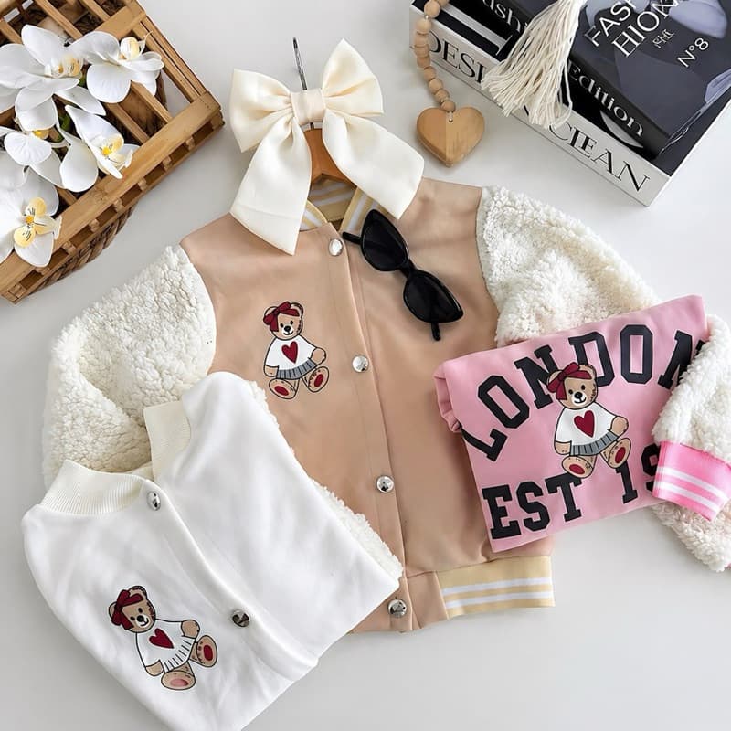 Jaqueta Infantil Inverno Juvenil Menina Colegial Ursinho Peluciado Teddy Quentinho TAM 4 A 14 Anos