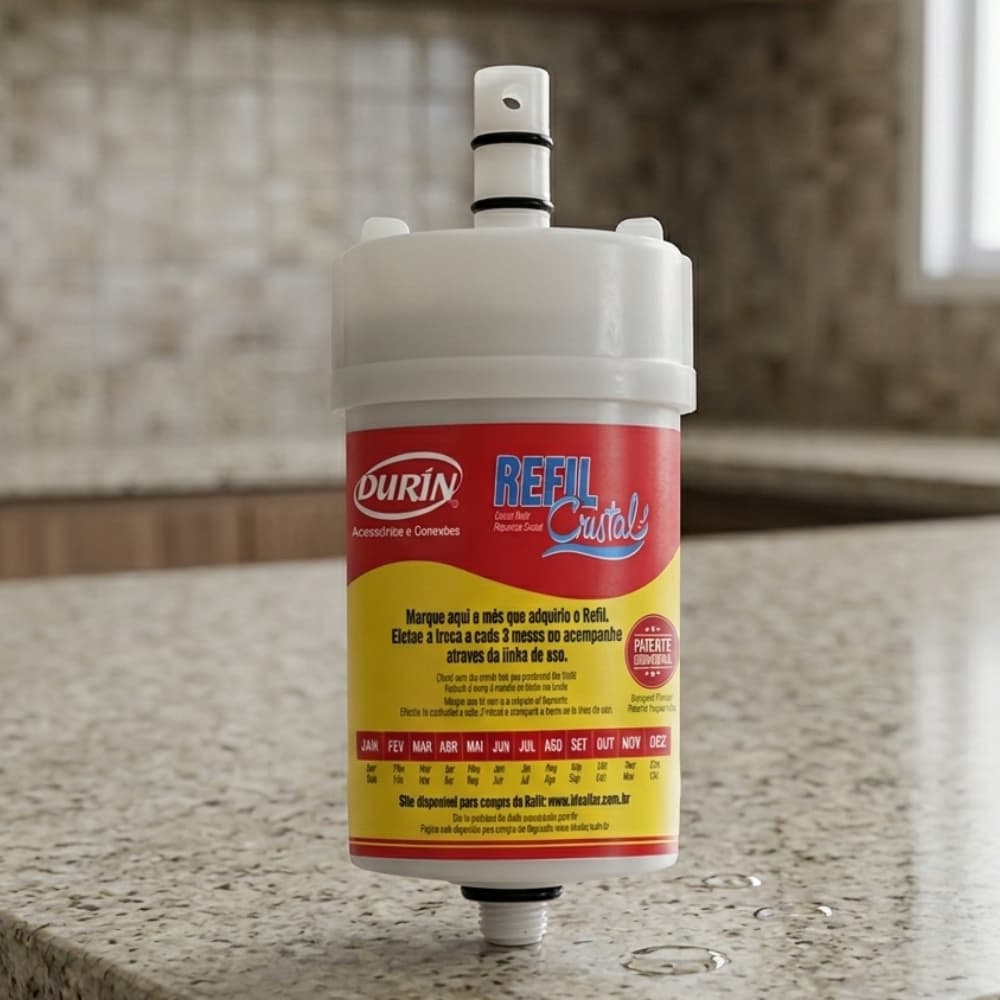 Refil Vela Filtro Para Purificador De Água Cristal 01098 Durín