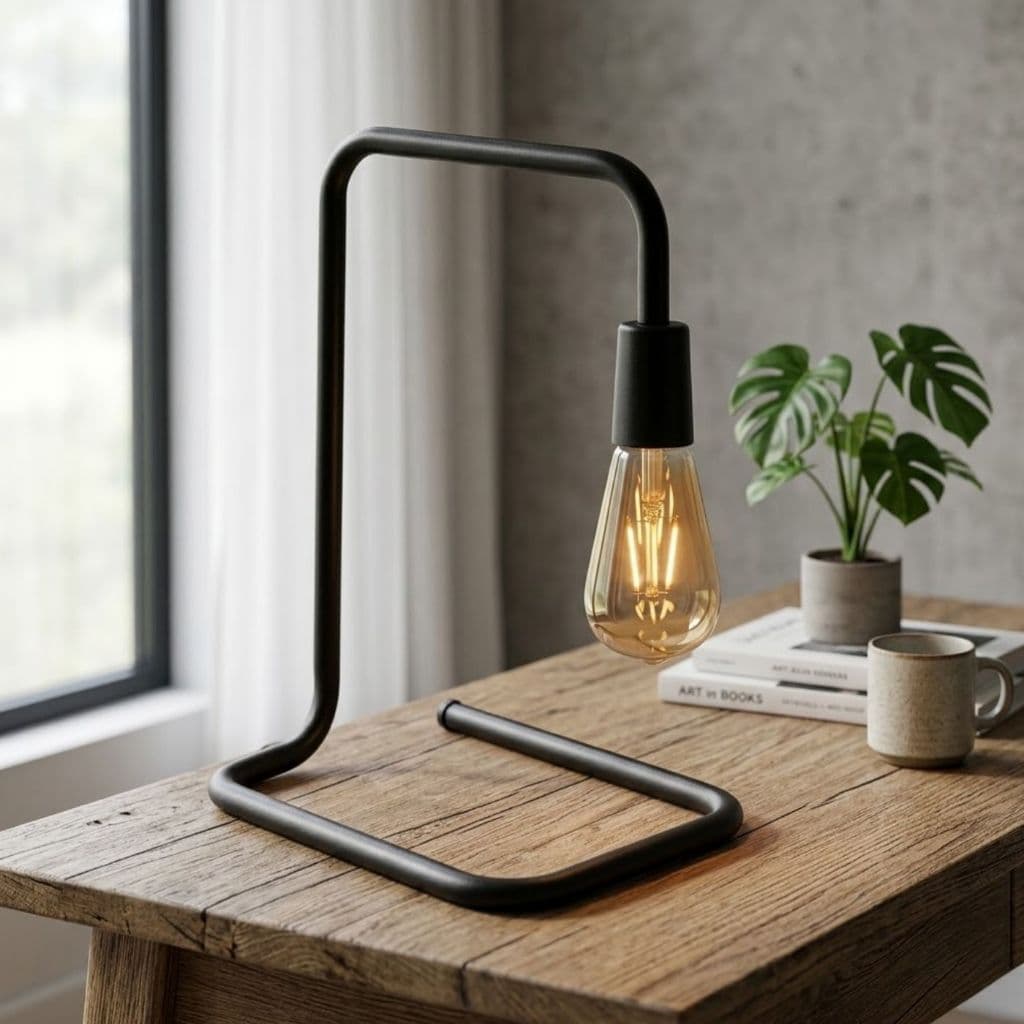 Luminária de mesa Abajur decorativo moderno minimalista com interruptor pratico