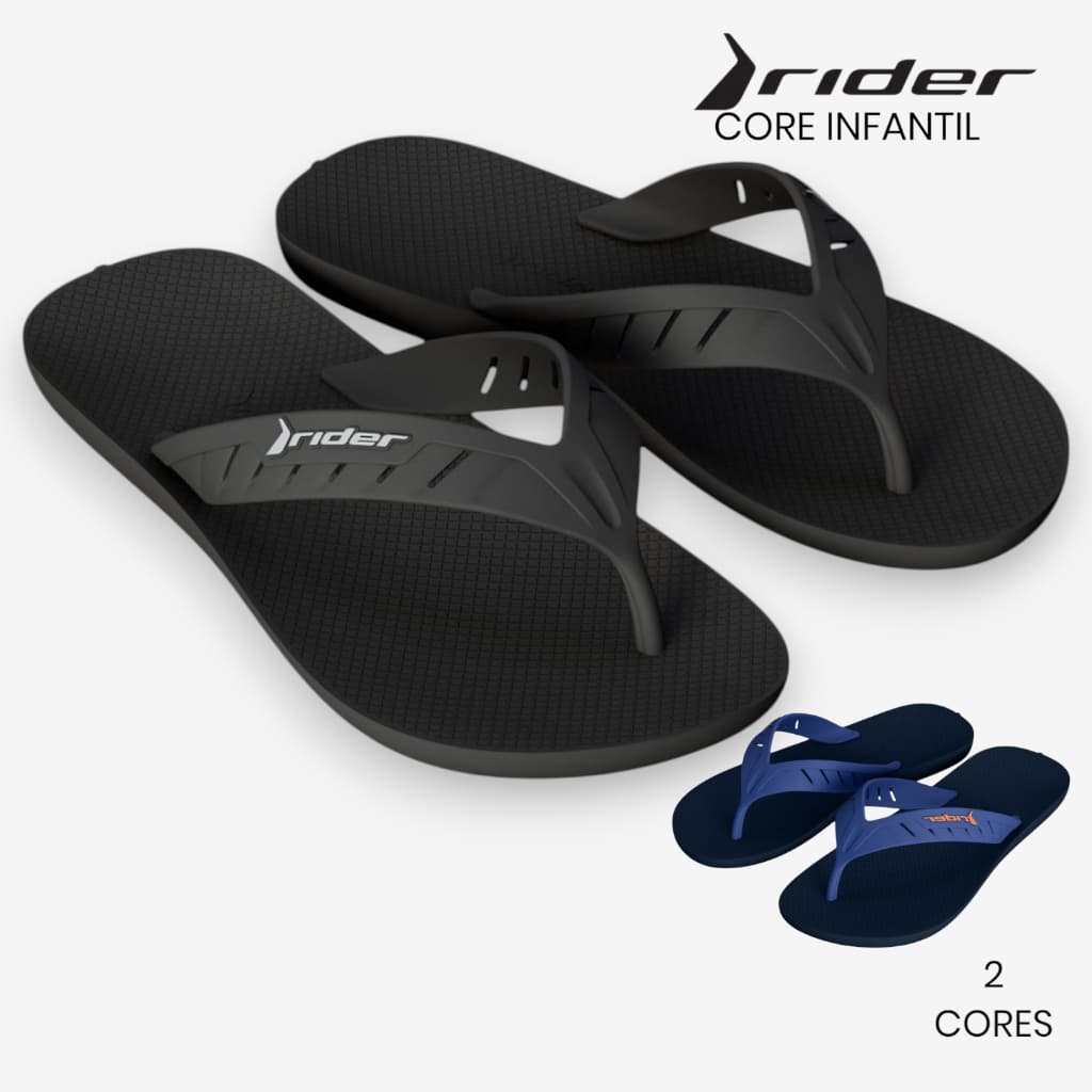 Chinelo Infantil Rider Core Up Dedo Original Confortável Antiderrapante Menino Dia a Dia