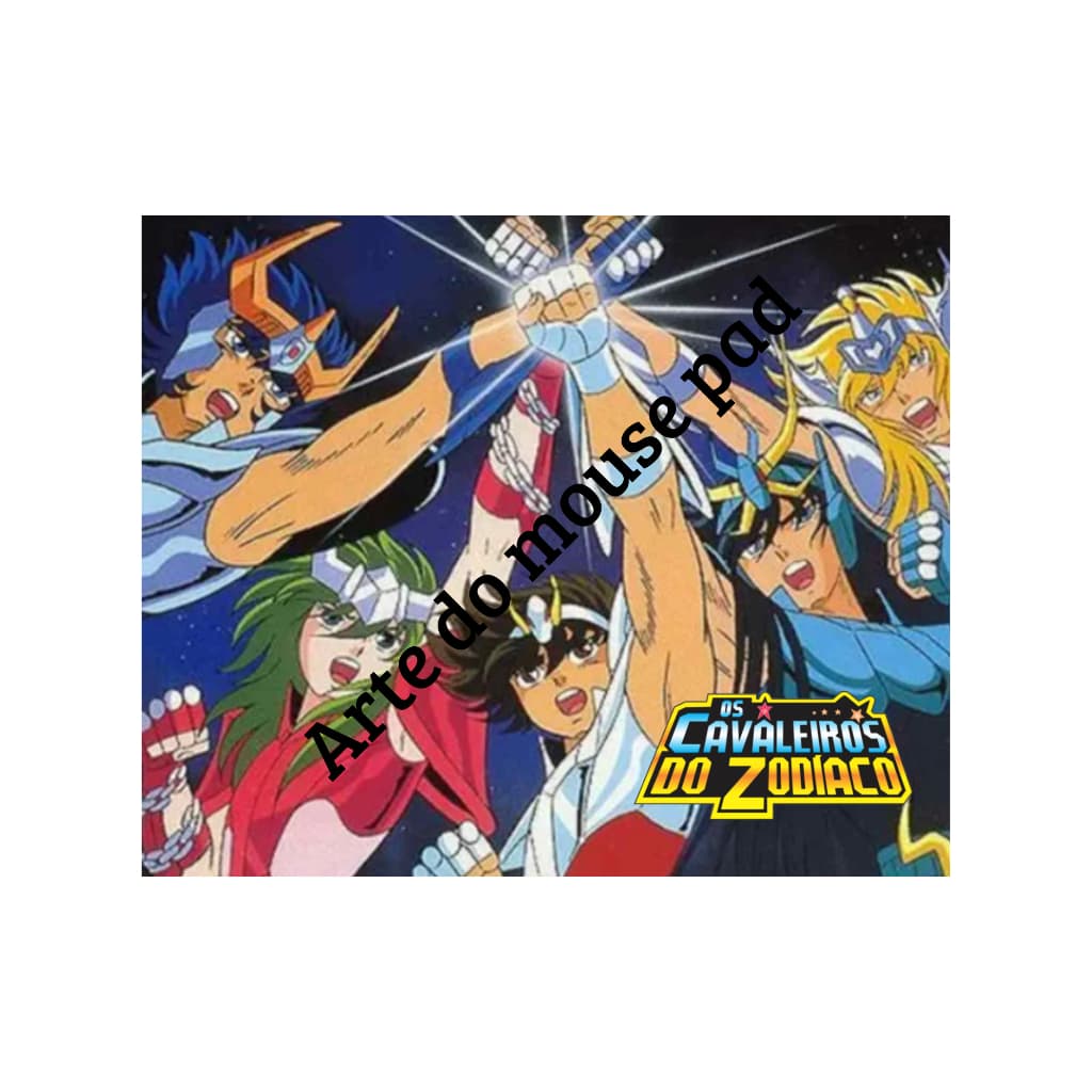 Mouse Pad Cavaleiros do Zodíaco Bronze Seiya Personalizado Nome Anime Otaku Gamer Nostalgia