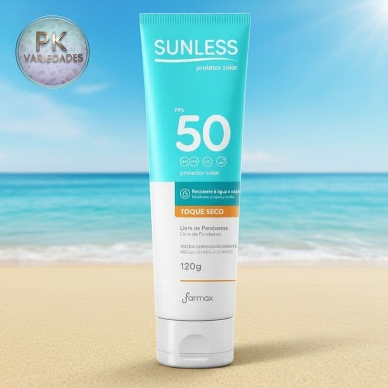 1 OU 2 UNIDADES PROTETOR SOLAR SUNLESS FPS50 120G e 200G