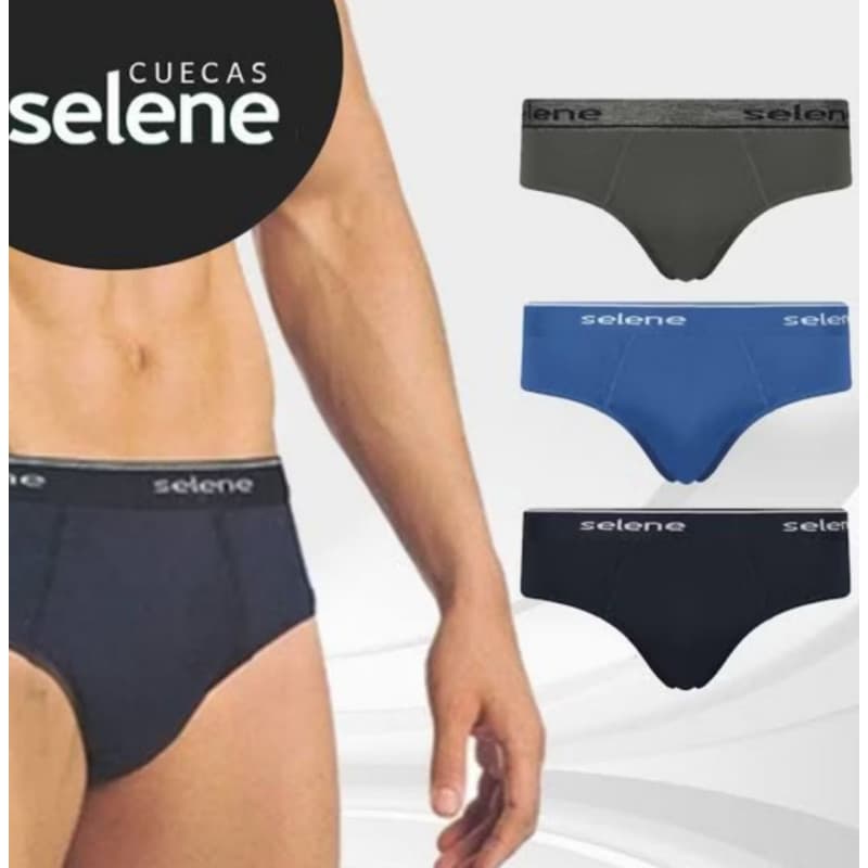 KIT CUECA SELENE SLIP 100% ALGODÃO