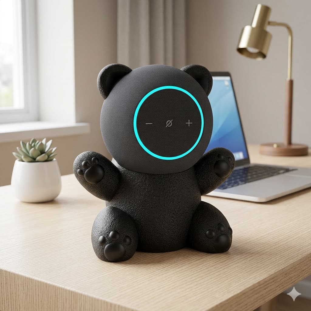 Suporte De Mesa Gato Ursinho Gatinho Alexa Echo Dot Max