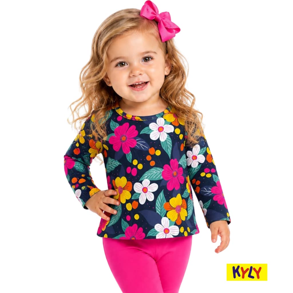 Conjunto infantil meia estação menina Kyly 1 ao 3 1001529