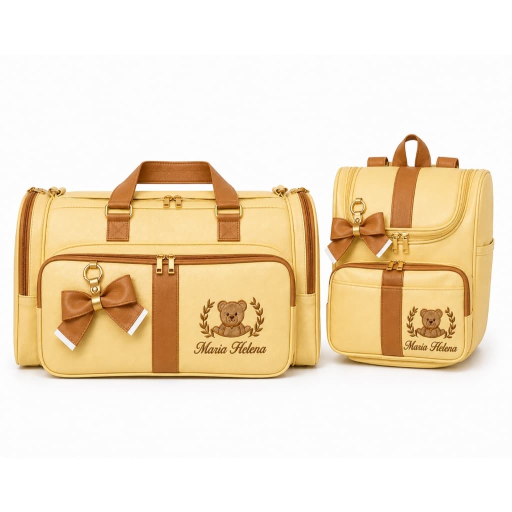 Kit Bolsas Maternidade Térmica e Impermeável Luxo Personalizada