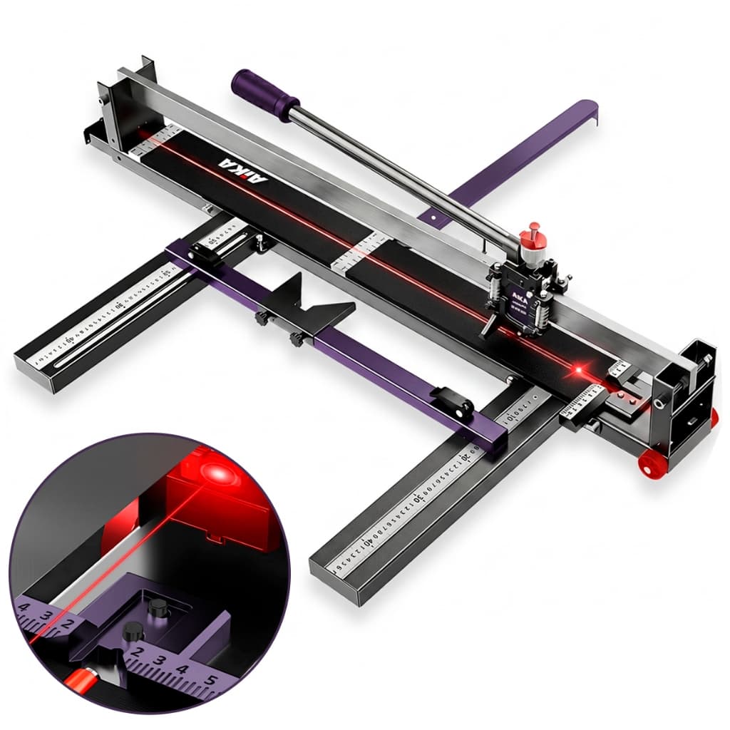 Riscadeira Aika Profissional 1.25M 10cm Base Guia Laser Com 28 Rolamentos Videa