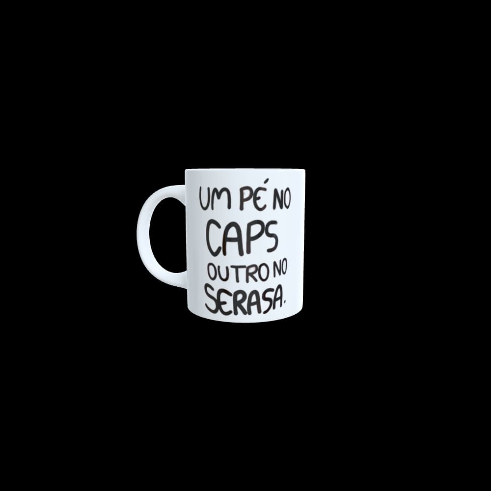 Caneca Personaliza um pé no Caps outro no serasa