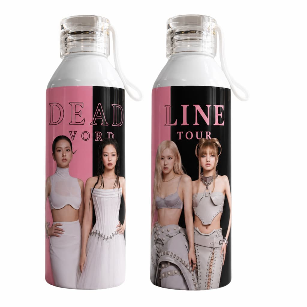 Garrafa Blackpink Alumínio | Garrafa Kpop Personalizada Escolar